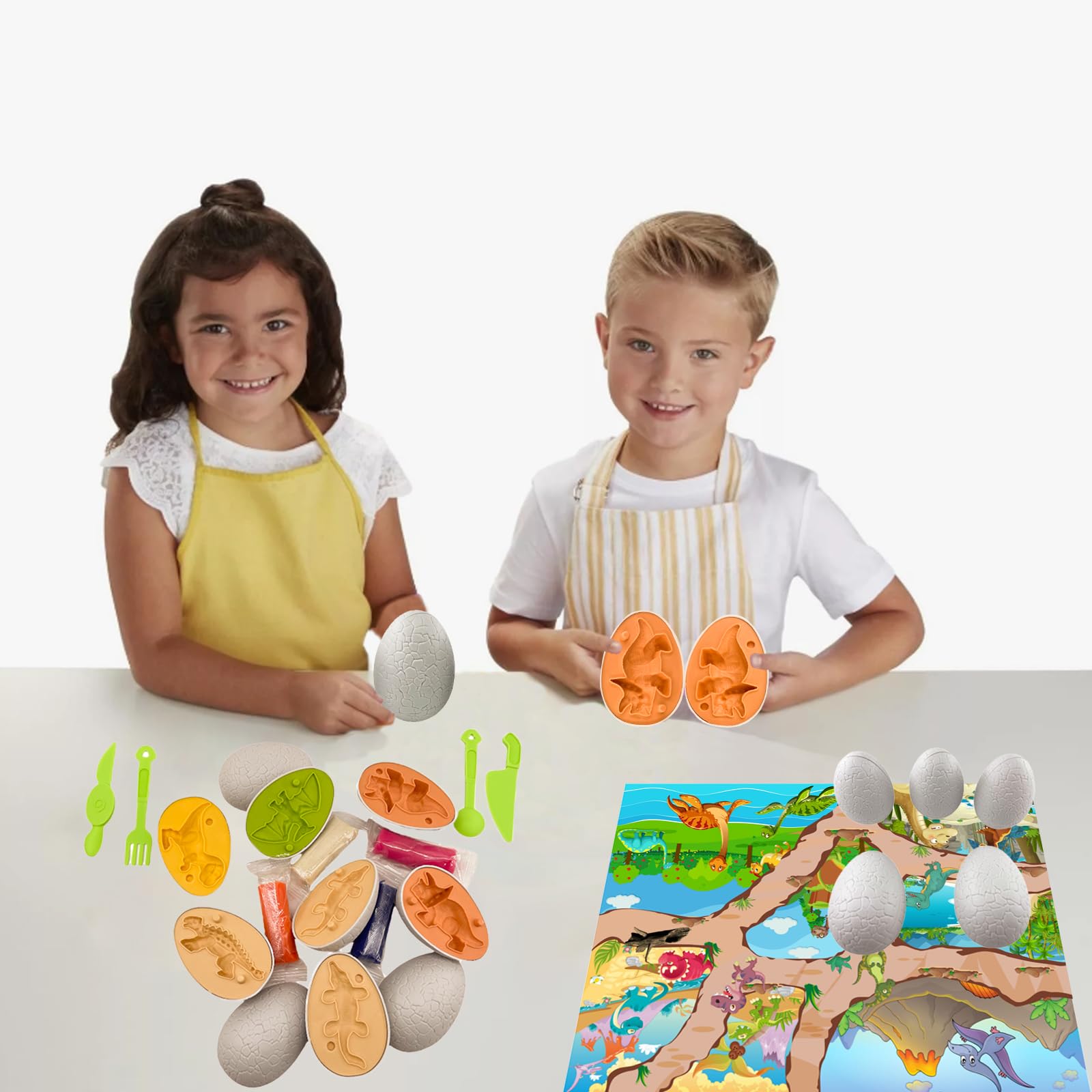 Iceacrin playdough colors pack; vivid hues encourage color recognition during crafts.