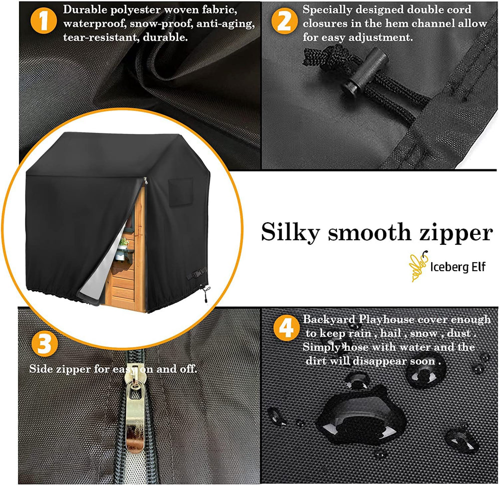 Iceberg Elf cover side zipper enables easy on and off.