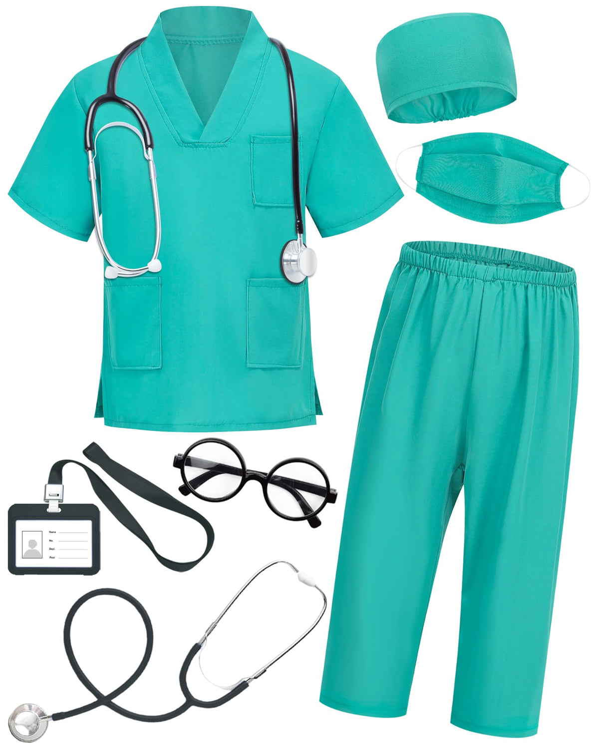 ICECUTE doctor scrubs top with pockets offers comfy play-ready wear for kids