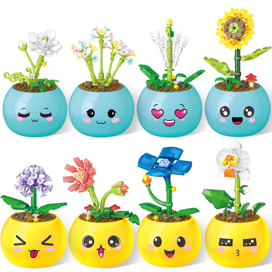 ICEKO KN emoji flower building toys offer colorful blocks for imaginative play and fine motor practice.