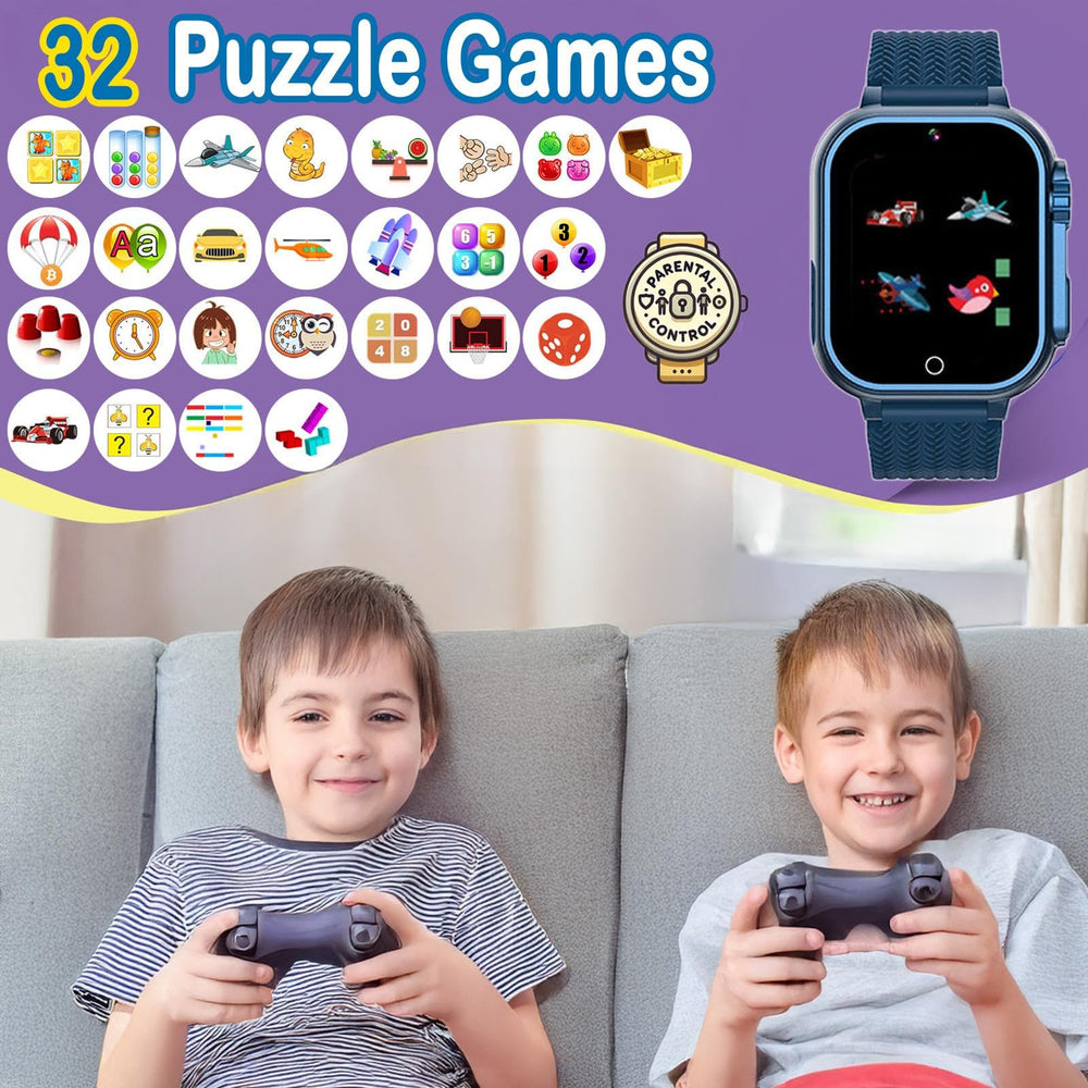 iCHOMKE Kids Smart Watch blue with 32 built-in games
