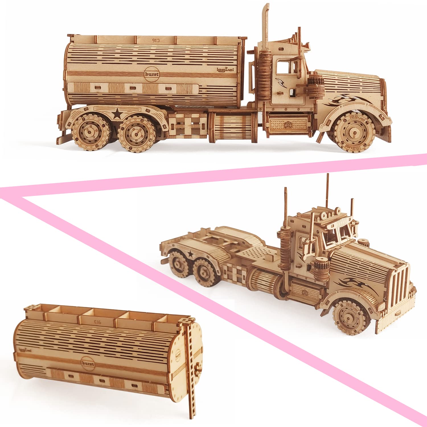 i-CHONY assembly instructions guiding step-by-step tank truck build