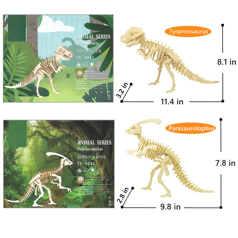 i-CHONY Stegosaurus skeleton puzzle promotes fine motor skills during assembly