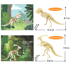 i-CHONY Stegosaurus skeleton puzzle promotes fine motor skills during assembly