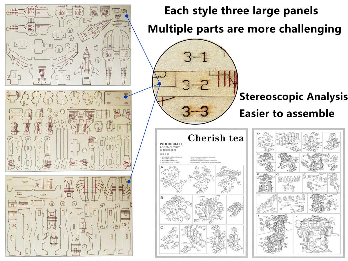 i-CHONY wooden model kit; durable, timeless decor and hands-on learning.