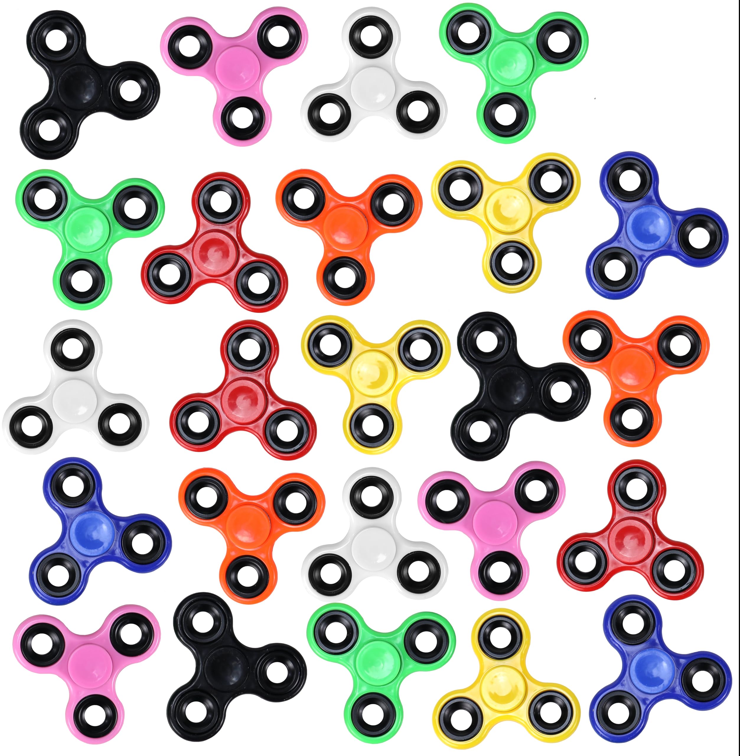 Iconikal fidget spinner 24-pack with glitter colors for satisfying sensory play.