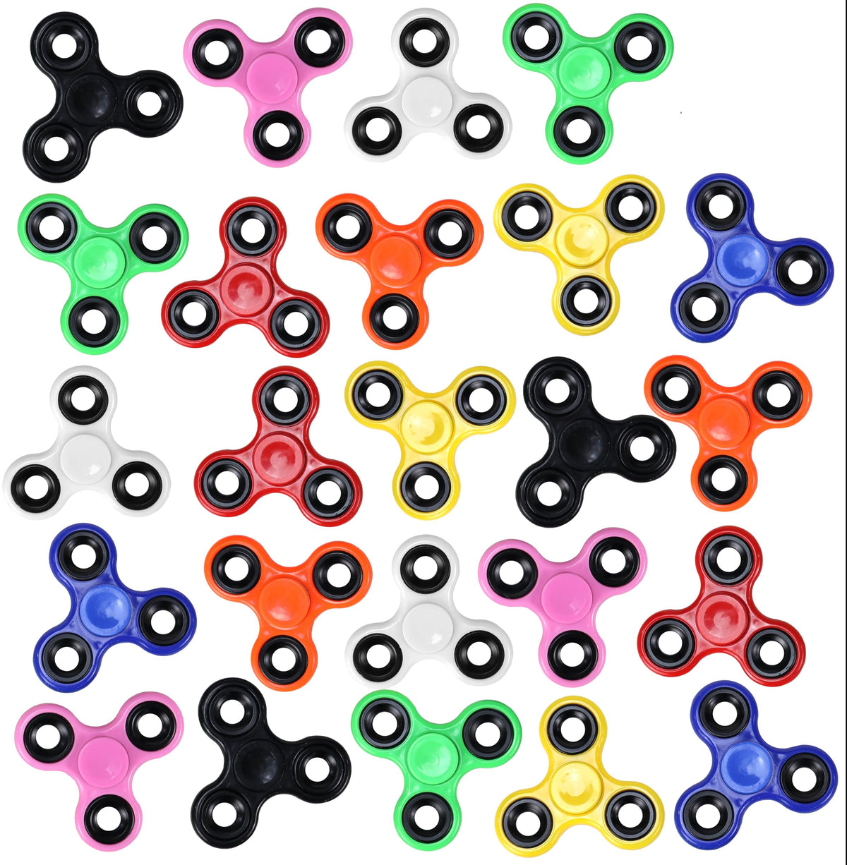 Iconikal fidget spinner 24-pack with glitter colors for satisfying sensory play.
