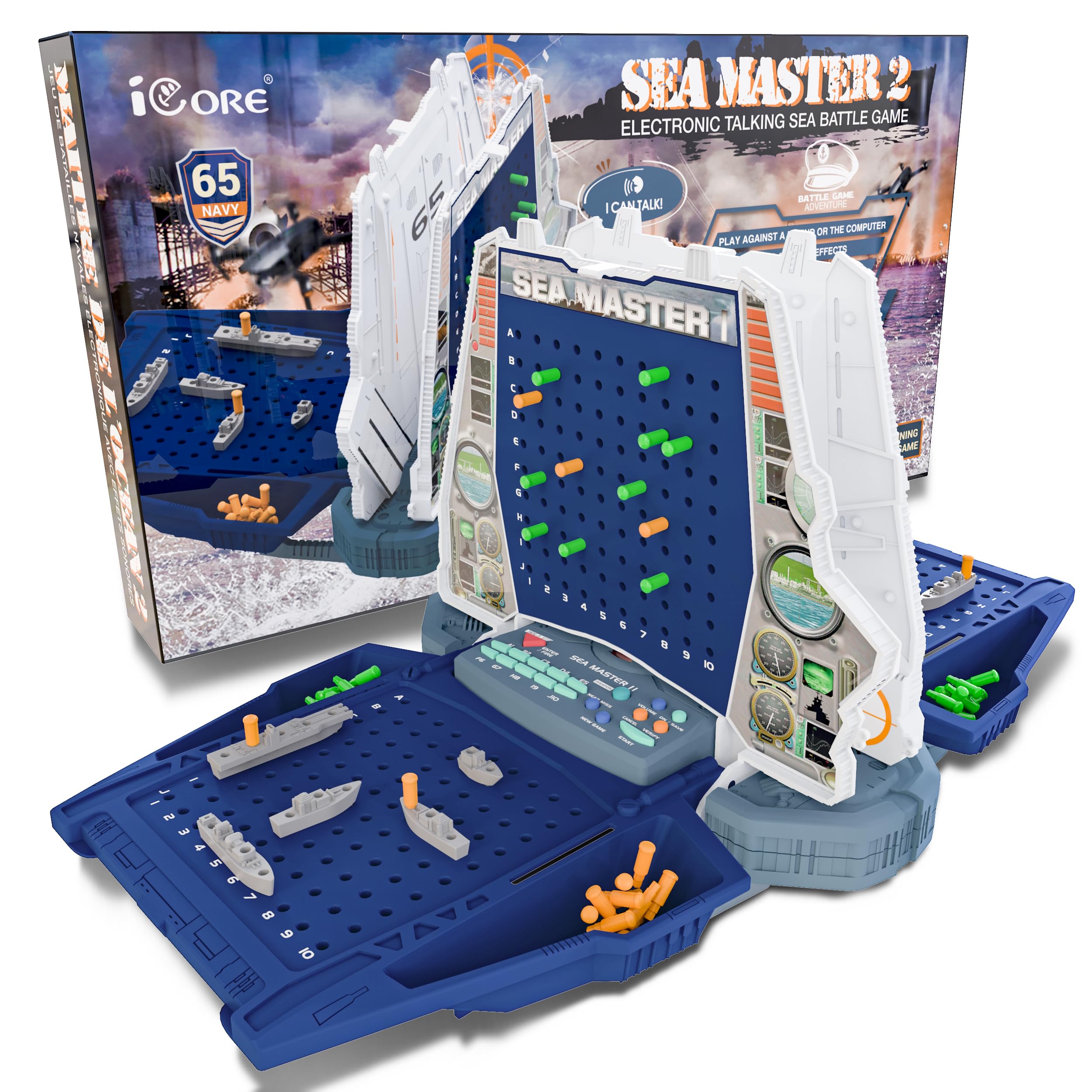 iCore Electronic Battle Game main playfield for immersive naval battles and strategy