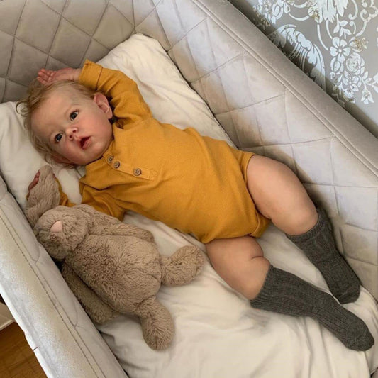 iCradle Reborn Boy 28-inch doll with poseable limbs for lifelike play