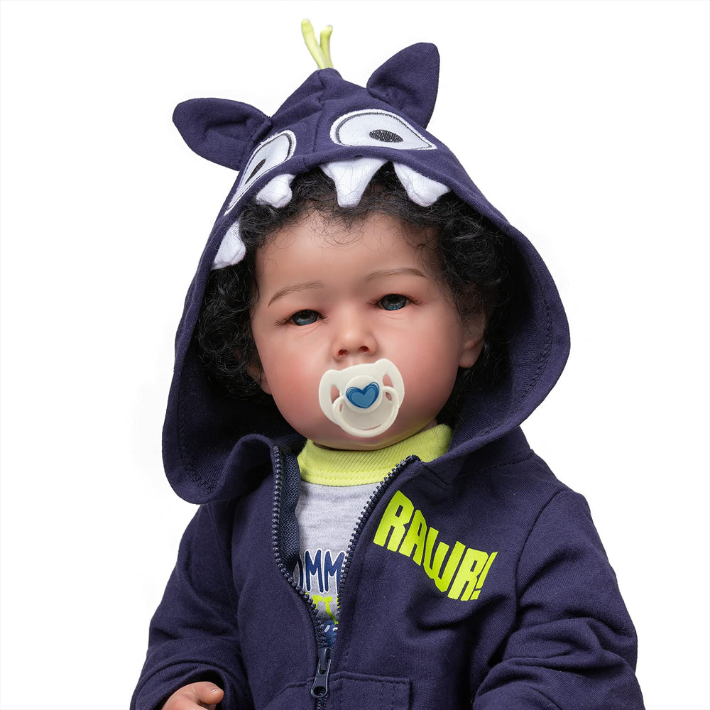 iCradle Reborn Boy Doll birth certificate included for realistic records.