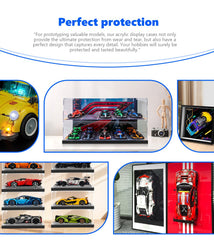 iCUANUTY lego speed champions case top view shows complete display