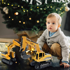 ID Gerilla RC Excavator Toy showing 360-degree rotation feature