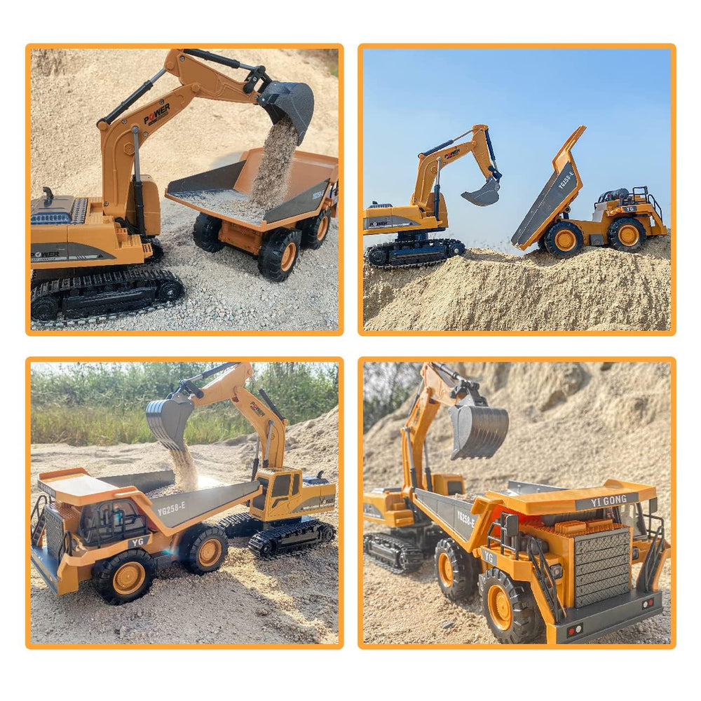 ID Gerilla RC Excavator Toy dual rechargeable batteries for longer sessions