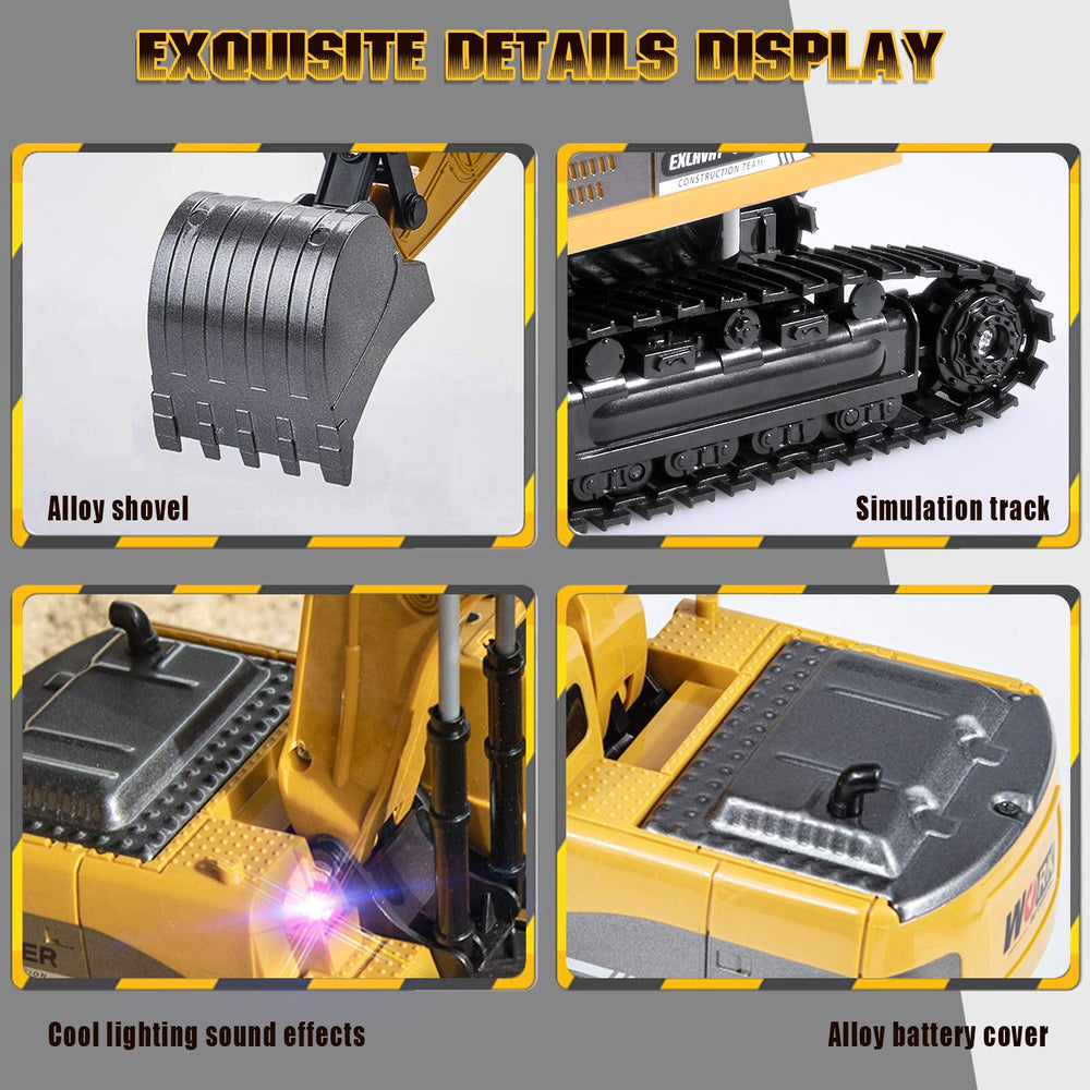 ID Gerilla RC Excavator Toy packaging and included accessories