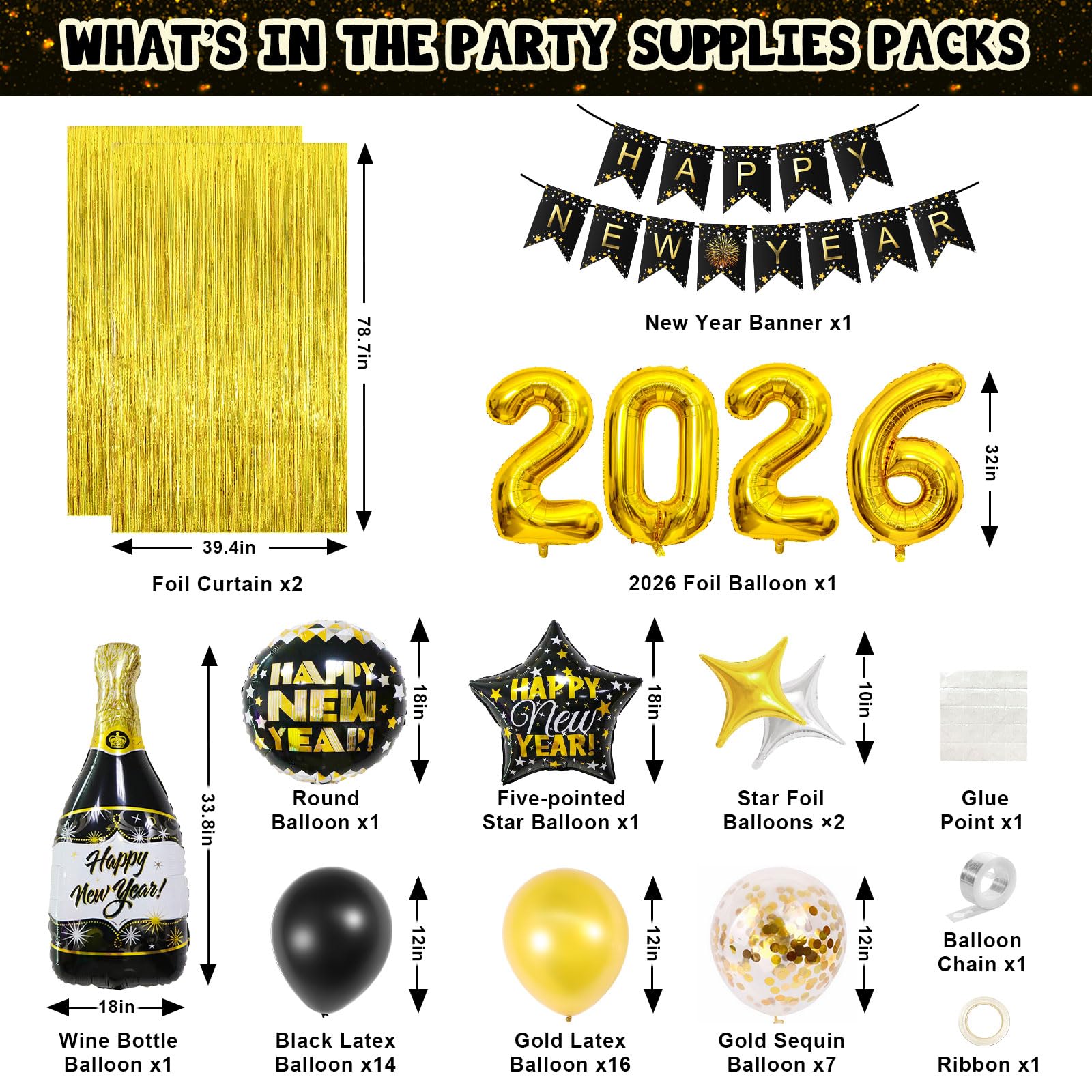IDAODAN star foil balloon provides sparkling accents for a chic backdrop.