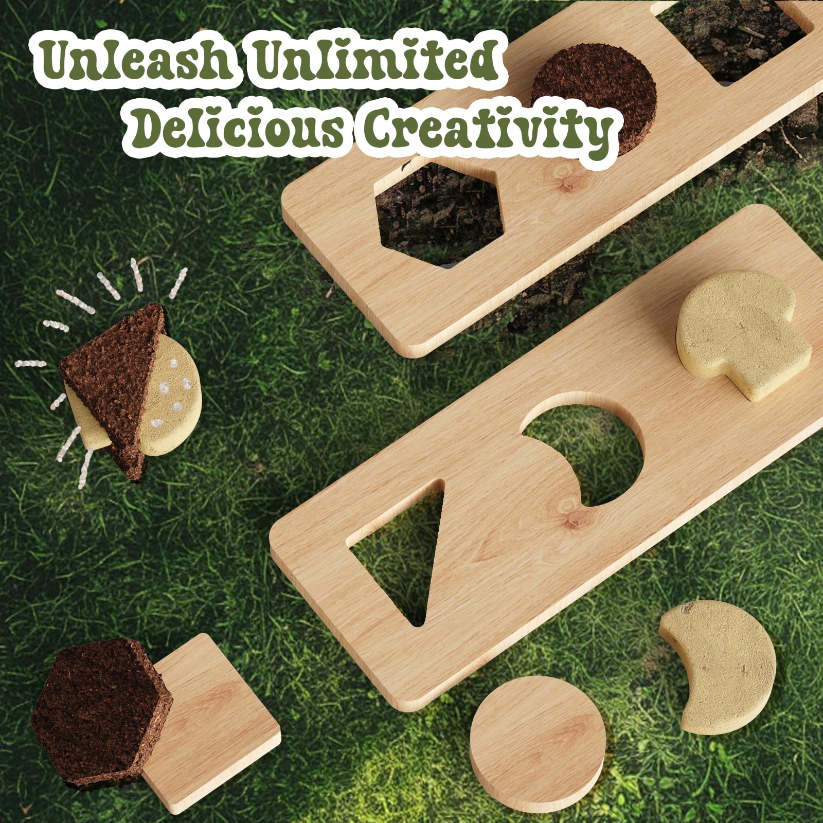 IDEA FAMILY mud kitchen open storage shelves keep utensils and toys within reach.