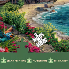 IdeaBazar Bird Plant Flower Fish Sea Turtle Puzzle highlights natural elements for focus.