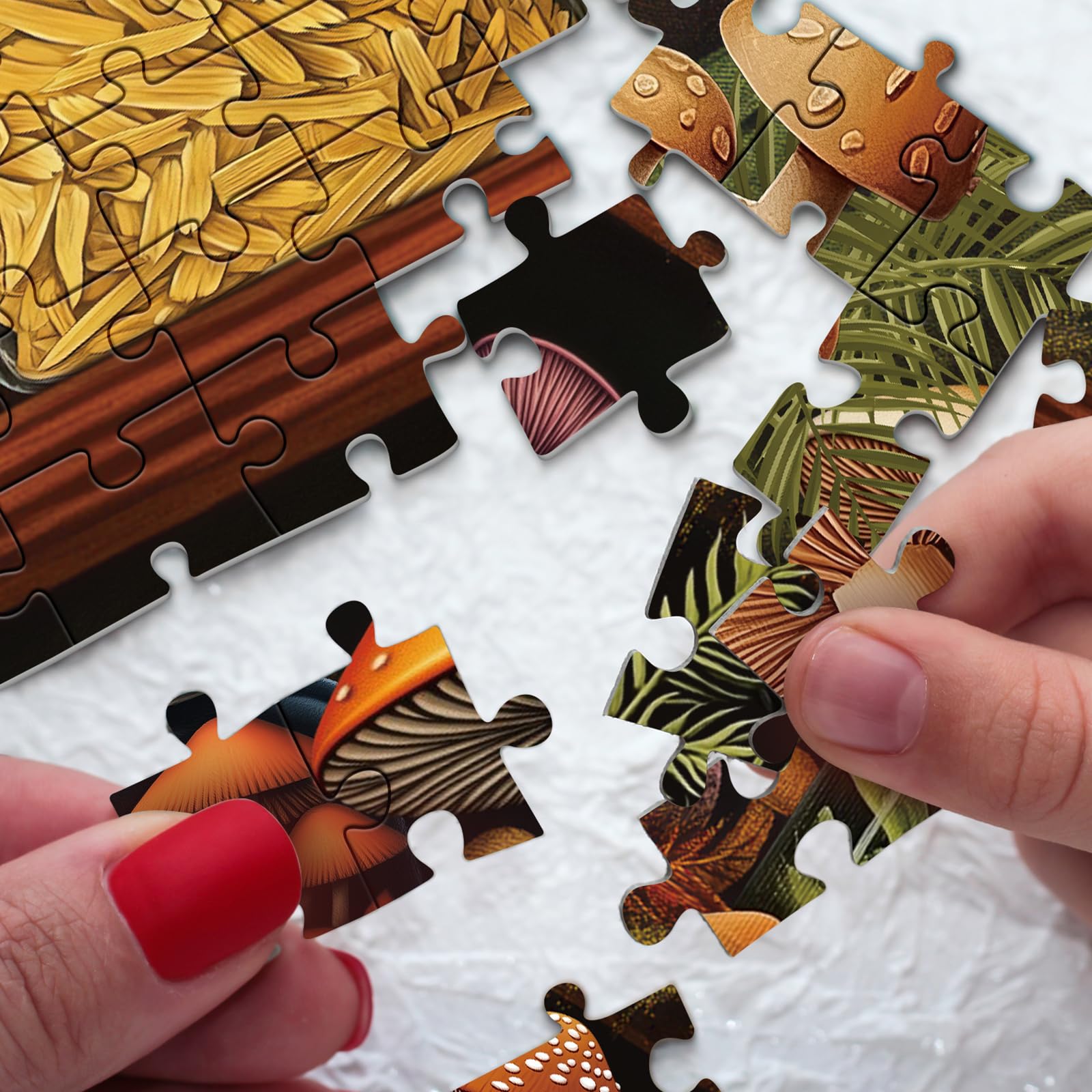 IdeaBazar puzzle finished image doubles as wall decor with natural charm