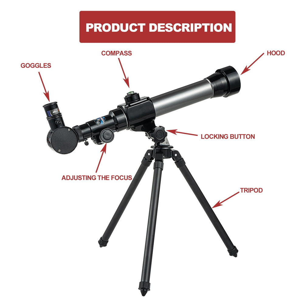 Outdoor learning with the Ideal Swan telescope for kids
