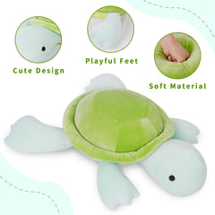 IdeaMeme turtle weighted plush 22 – durable stitching for daily use.