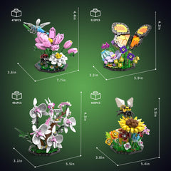 Ideas Insect Collection Building Set display stand ready for classroom or bedroom showcase