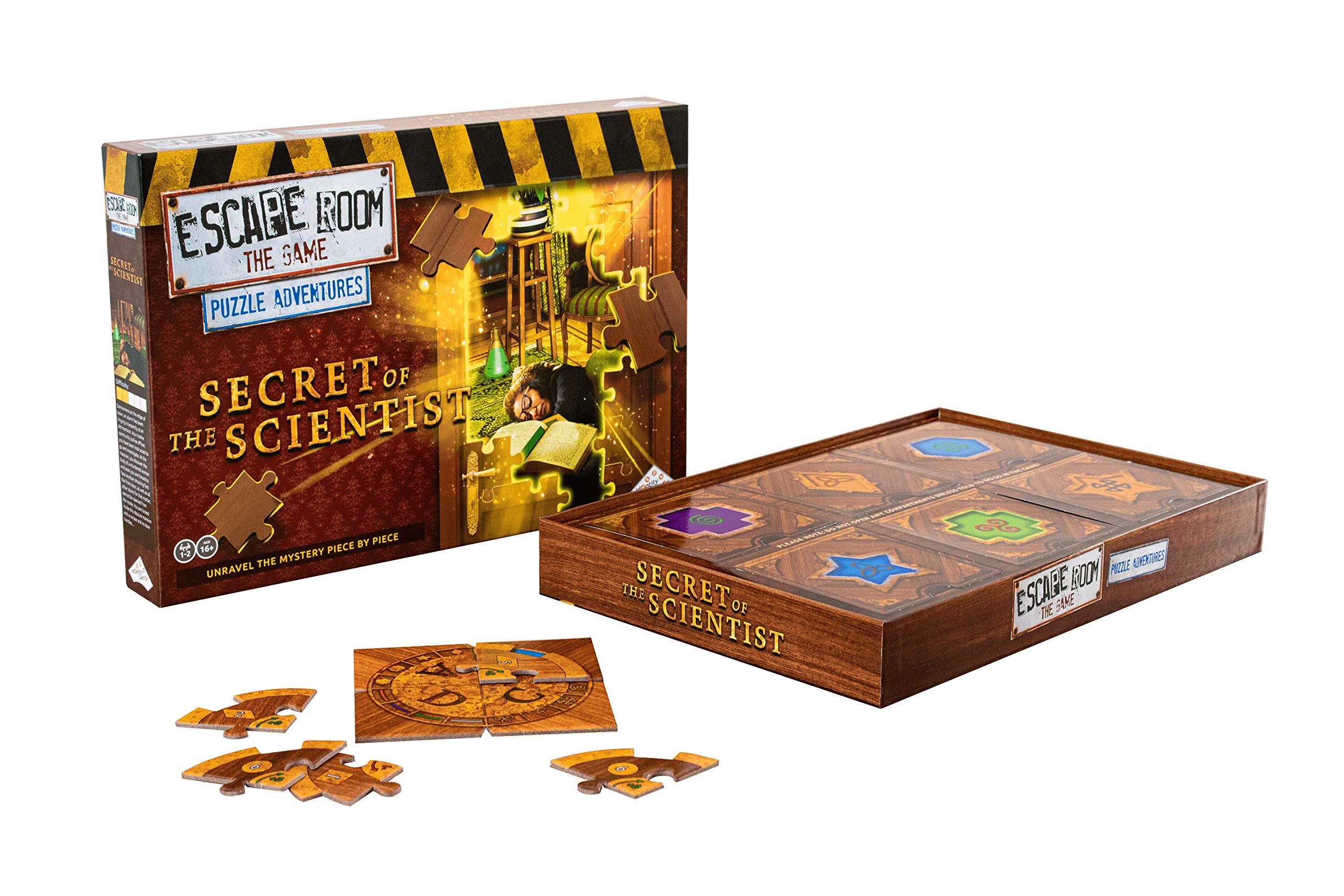Identity Games escape room mansion entrance visual for cooperative puzzle solving.