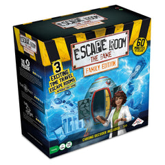 Identity Games Escape Room The Game Family Edition cover – sets stage for family puzzle night.