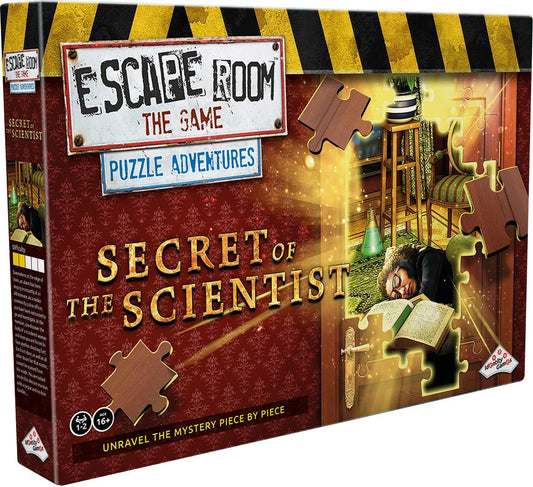 Identity Games Secret of The Scientist cover image invites immersive escape room play for family nights.