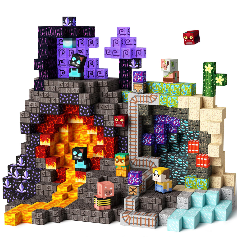idoot 150pcs magnetic blocks assemble a sturdy castle for imaginative play.