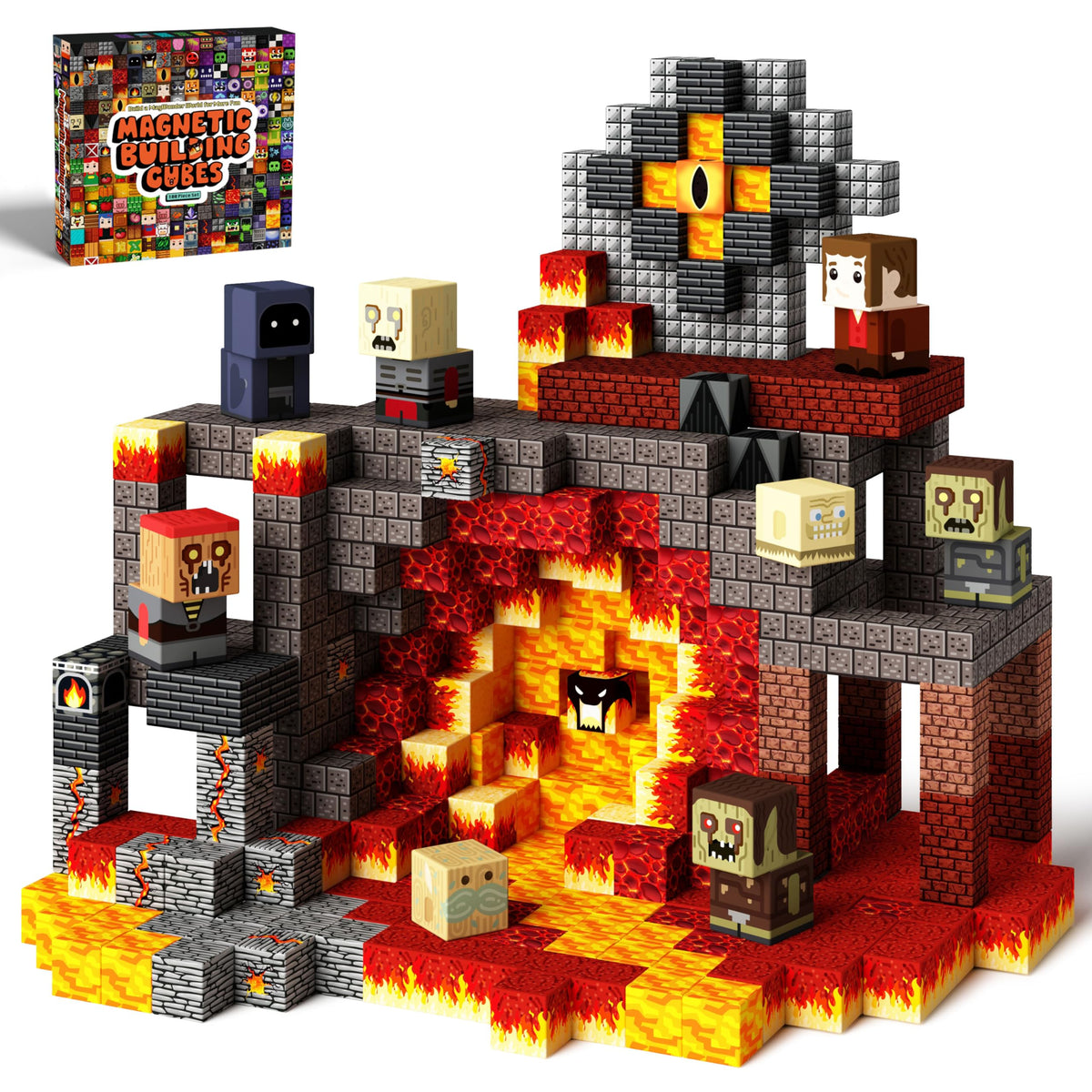 idoot MagWonder blocks assembly promotes versatile magnets for creative construction sessions.