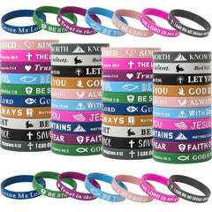 IDREAMBAND Bible verse wristbands in colorful designs for daily encouragement.