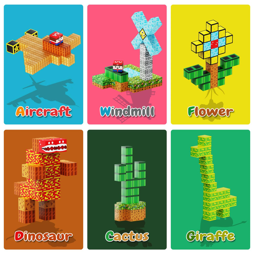 idrone 19-pattern tiles close-up show varied shapes for creative construction activities