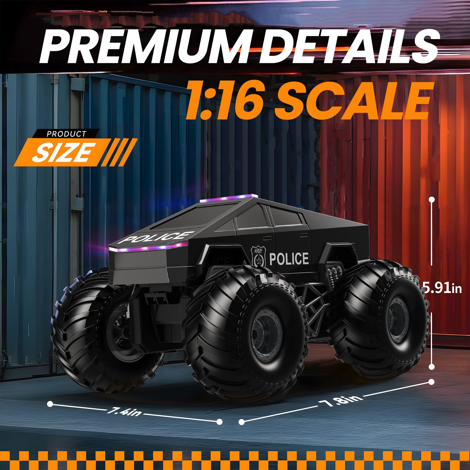 idrone Cyber RC Truck remote control with 2.4GHz precision
