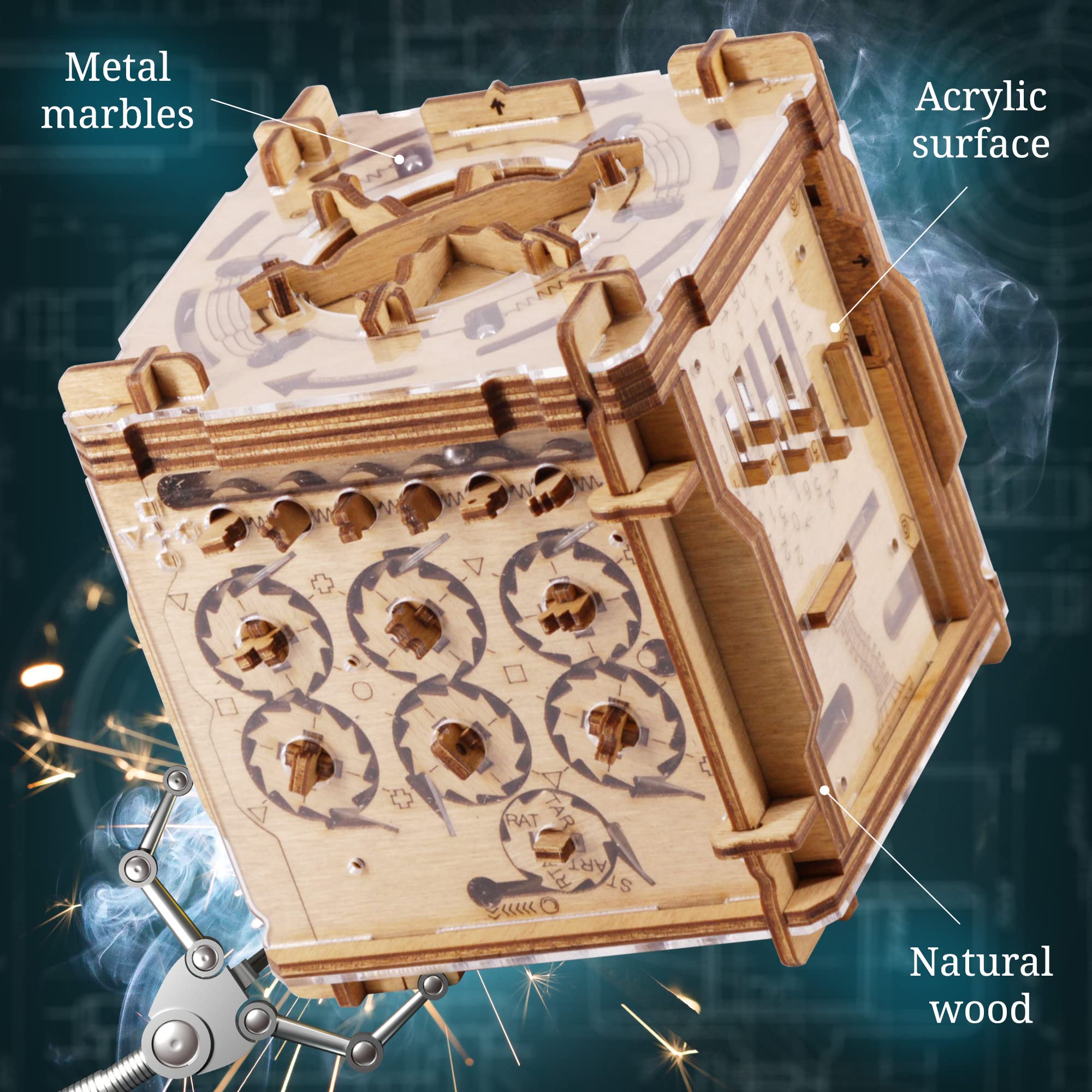 iDventure Cluebox money compartment reveals a suspenseful prize moment after solving the puzzle
