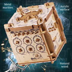 iDventure Cluebox money compartment reveals a suspenseful prize moment after solving the puzzle