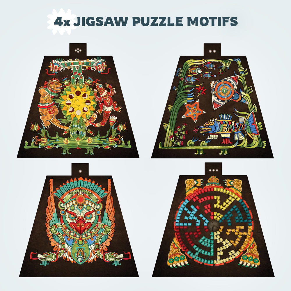 iDventure CluePuzzle pyramid birch wood finish and craftsmanship