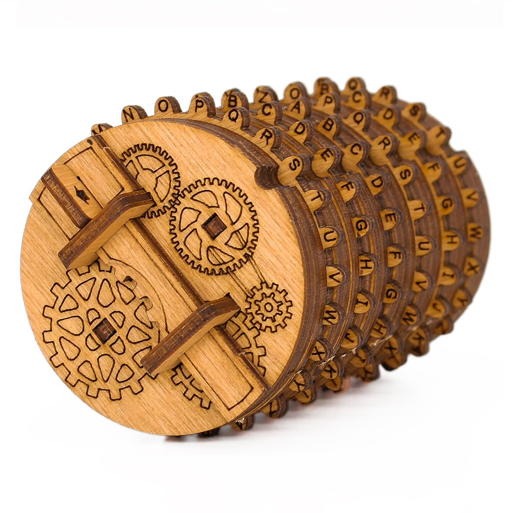 iDventure Kryptos wooden puzzle box with secret code for gifting
