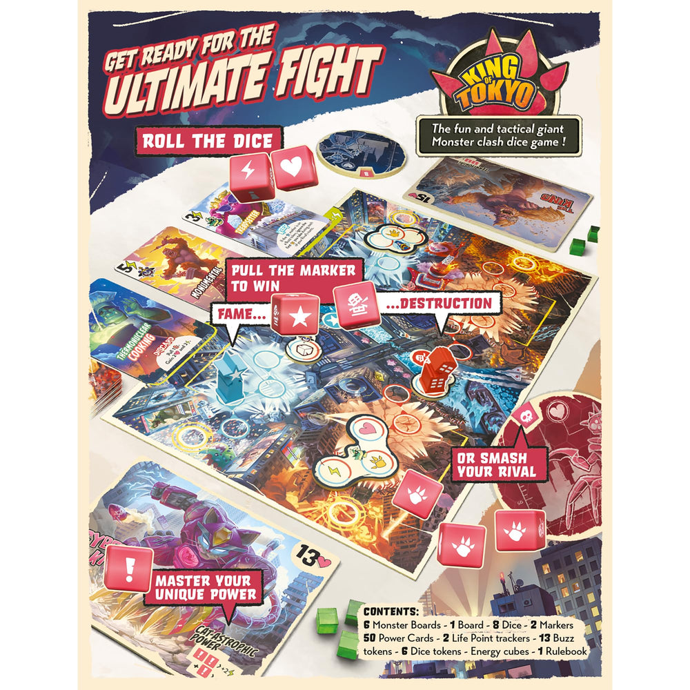IELLO King of Tokyo Duel monster-powers unlock asymmetric strategies for two players