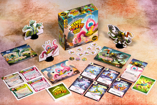 IELLO King of Tokyo Mindbug expansion: two gameplay modes for fresh tactics and dramatic showdowns.