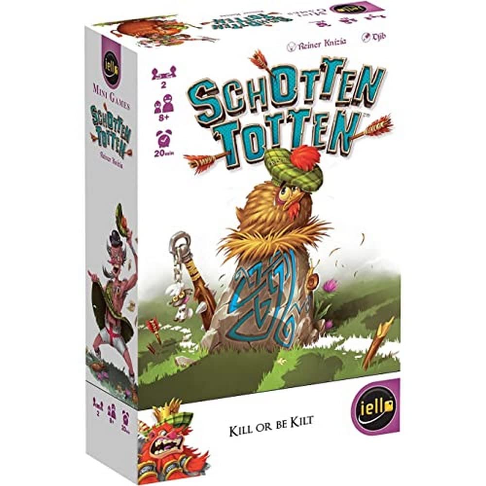 IELLO Schotten Totten box front, compact strategy game for two players.
