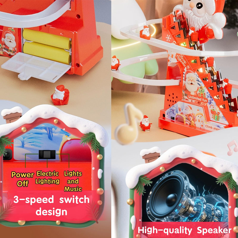 IFASHIHOME Easy-assembly Santa track set suitable for indoors and outdoors.