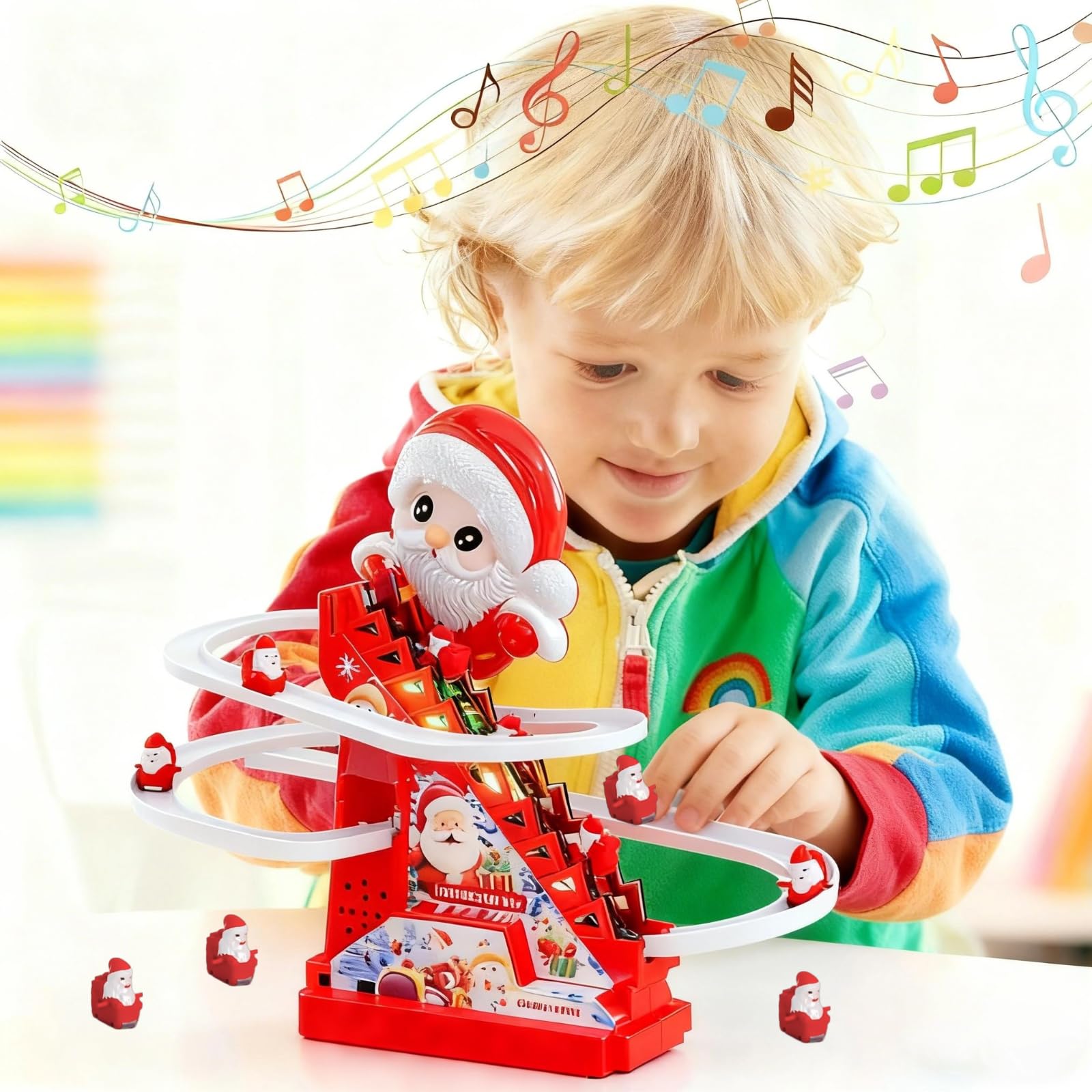 IFASHIHOME Gift-ready Santa climbing toy for birthdays and holidays.