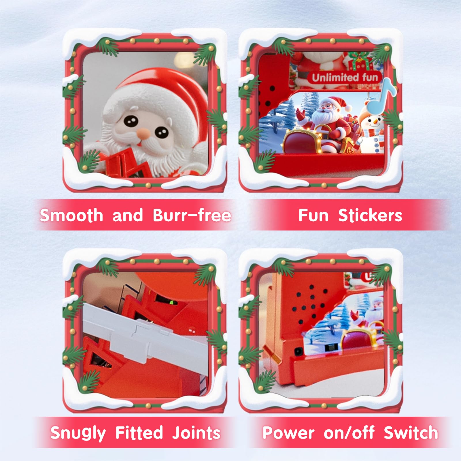 IFASHIHOME Santa slide action set promotes hands-on exploration.