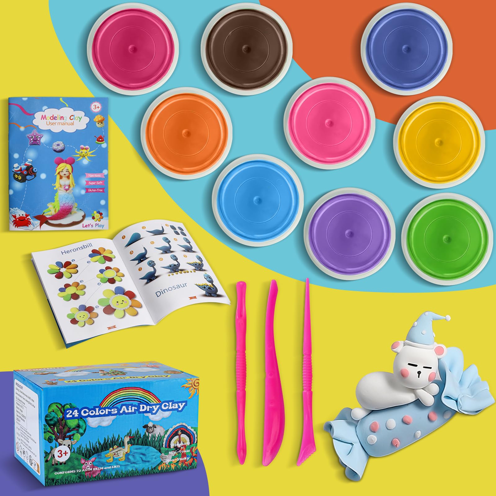 ifergoo clay kit tools included for precise shaping and details