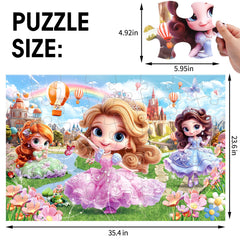 IFLOVE 48-piece jumbo puzzle pieces designed for easy grip by small hands