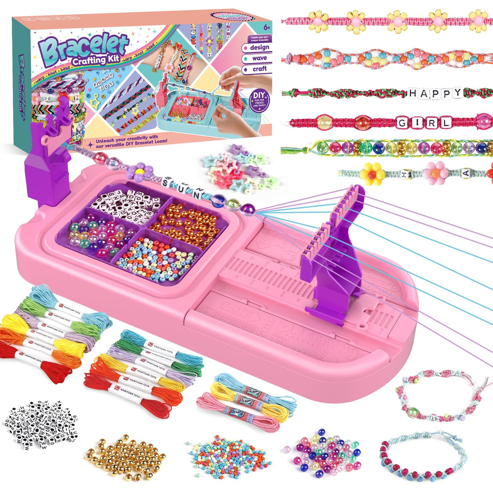 IFLOVE bracelet loom setup for kids on the go, easy portable craft on the go