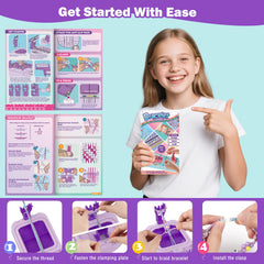 IFLOVE bracelet loom includes bead tray to keep supplies organized.
