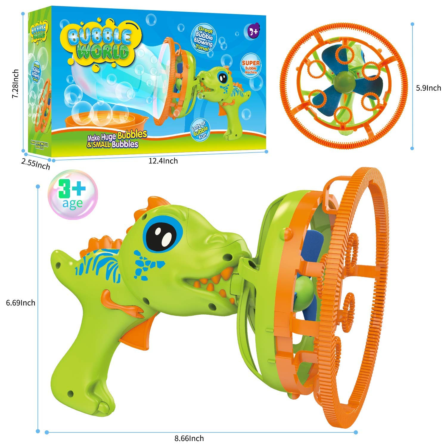 IFLOVE kids' bubbles flow steadily for quiet backyard fun.