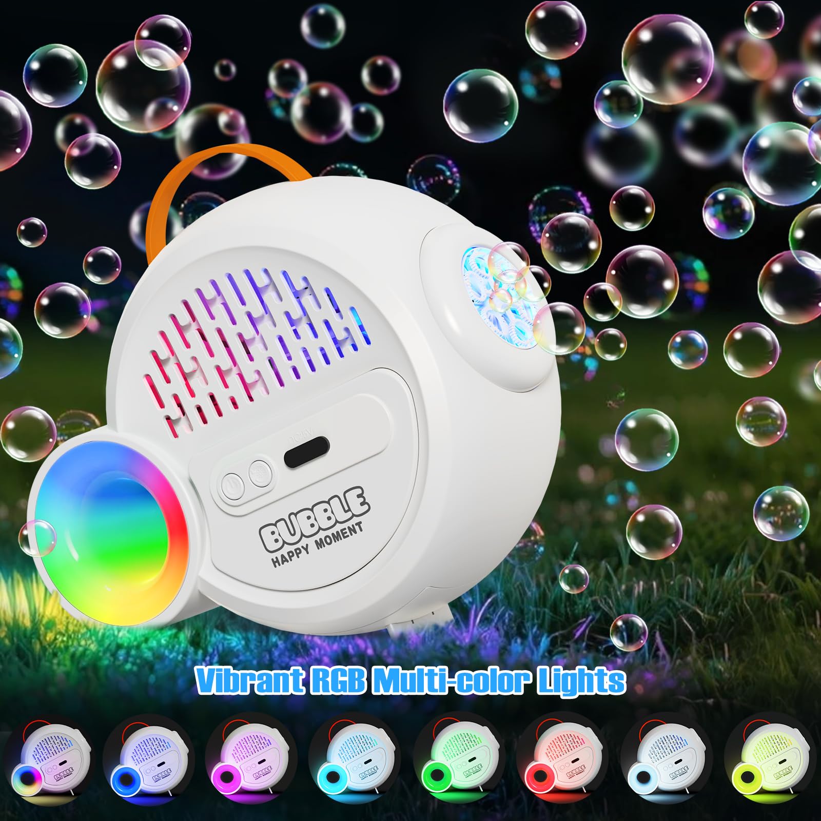 IFLOVE battery-powered bubble blower with long-lasting charge for outdoor use