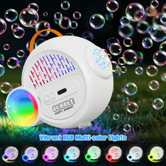 IFLOVE battery-powered bubble blower with long-lasting charge for outdoor use